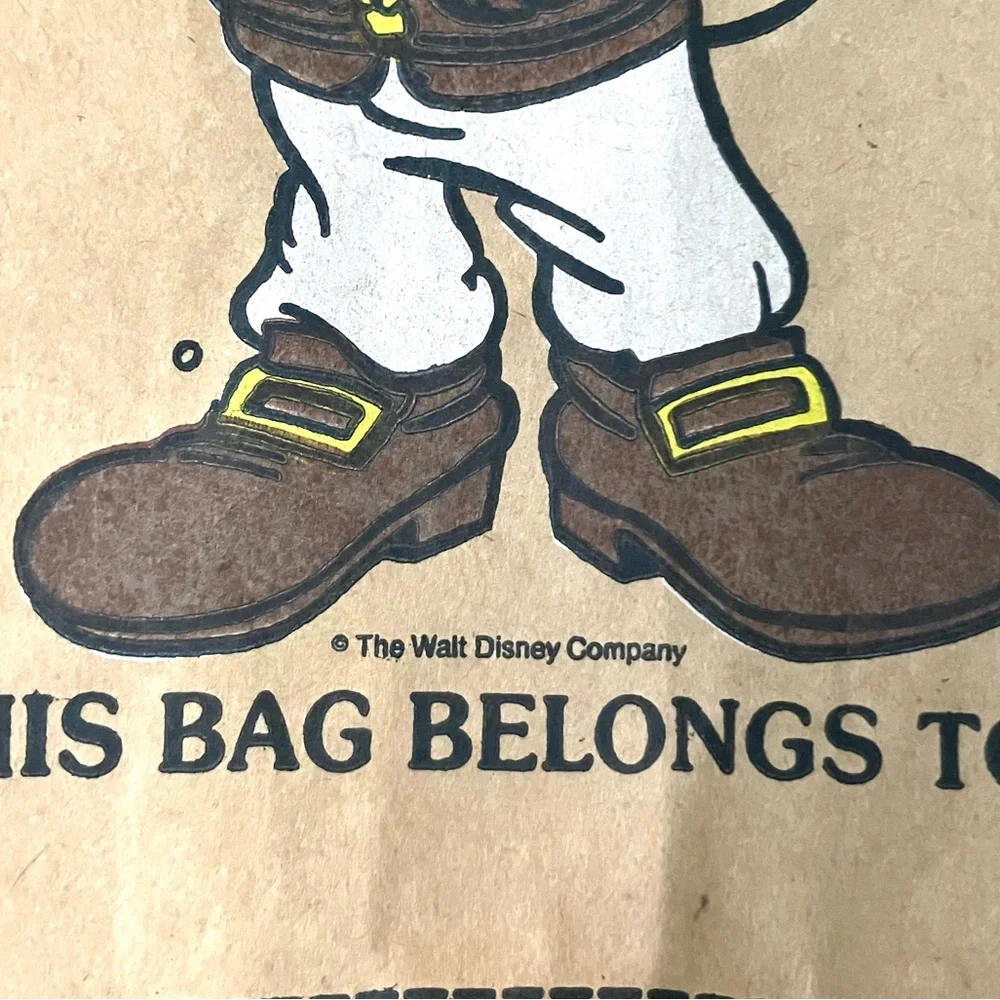 Vintage 70’s Garfield & Mickey Mouse paper bags lunch sacks gift bags set of 12